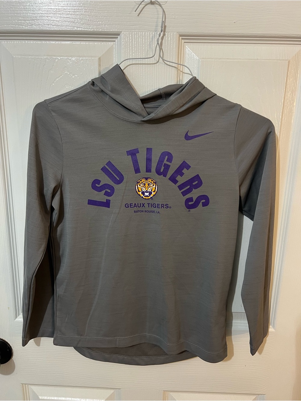 Nike Gray Dri-FIT Lightweight Hoodie
